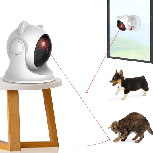 Automatic Laser Cat Toys Interactive Smart Robot Puppy Dog Kitten Electric Teaser Toy Rechargeable Cat Laser Toy Pet Supplies