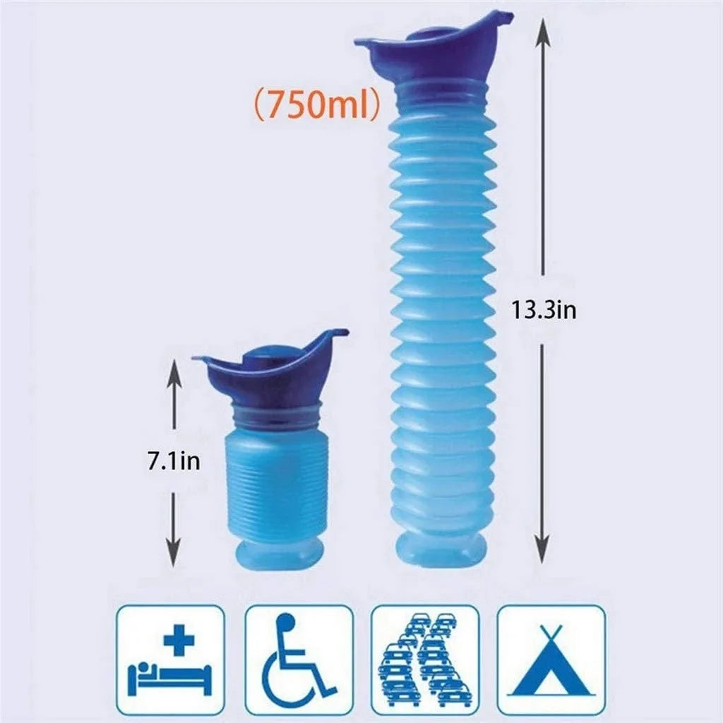 1set Urinal Car Urinal Bucket Outdoor Standing Urine Emergency Squat-Free Travel Urine Leak