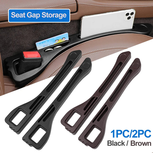 2Pc/1Pc Pu Car Seat Gap Plug Strip Side Seam Car Gap Filler Leak Proof Seat Gap Storage Organizer Interior Decoration